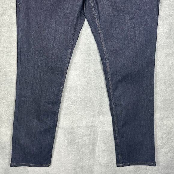 Duluth Trading Jeans Womens 10X31 Blue DuluthFlex Daily Denim Slim Leg Dark Wash - Picture 3 of 12